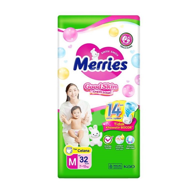 Jual Merries Pants Good Skin M 32 - Popok Celana Ukuran M (Medium ...