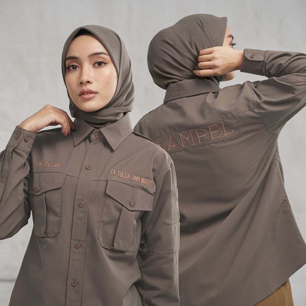 Jual Custom Kemeja PDH PDL wanita dan pria bahan drill - kemeja ...