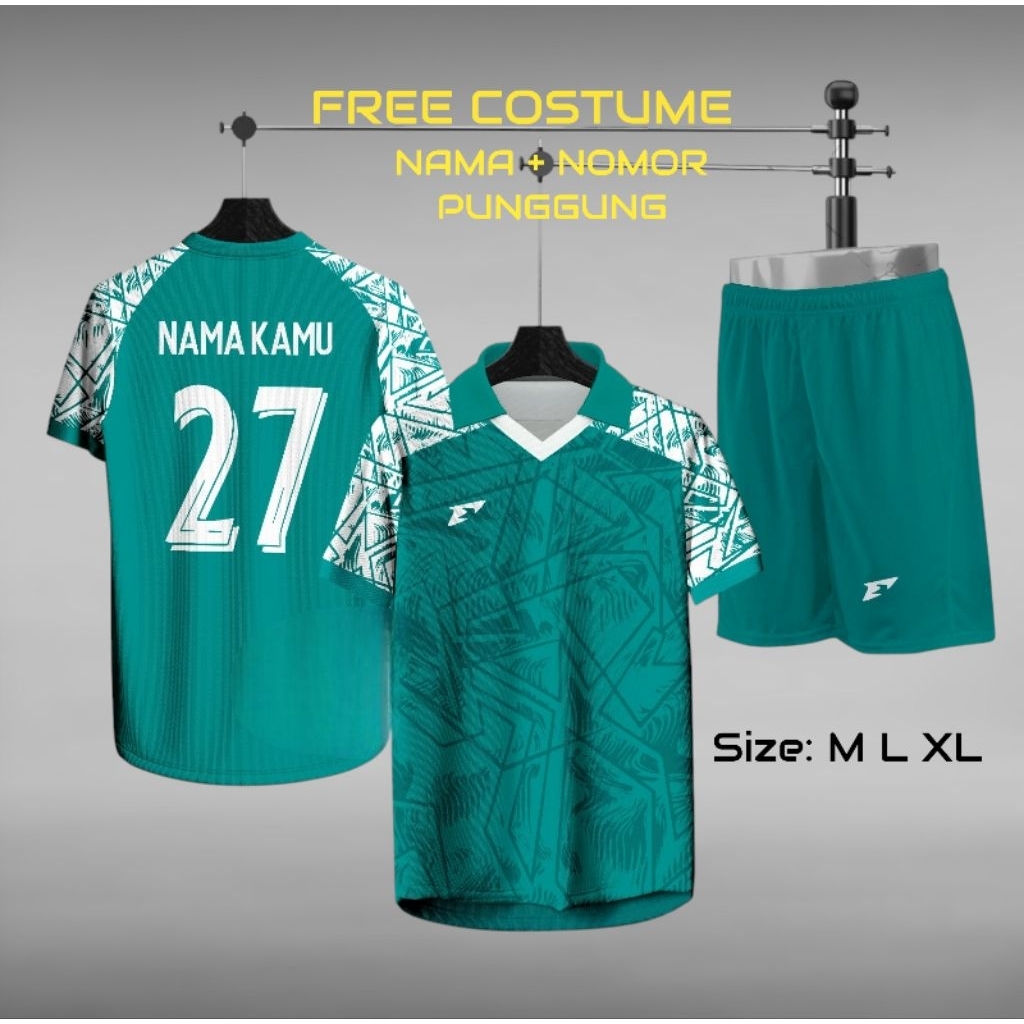 Jual Costume Jersey Futsal Printing set Baju Olahraga Sepakbola