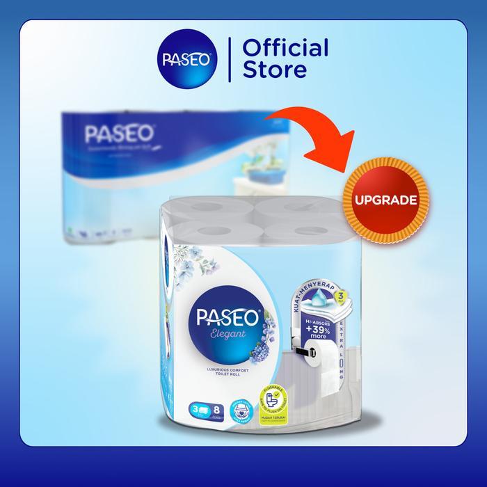 Jual Paseo Bathroom Roll 1 KARTON - 6 bundles x 8 rolls x 300 sheets ...