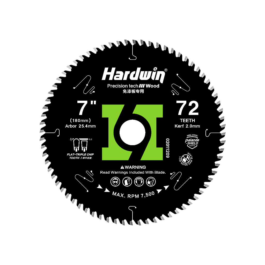 Jual HARDWIN TCT Circular Saw 7 Inch 72T Gergaji Potong Kayu 185X2.0/1 ...