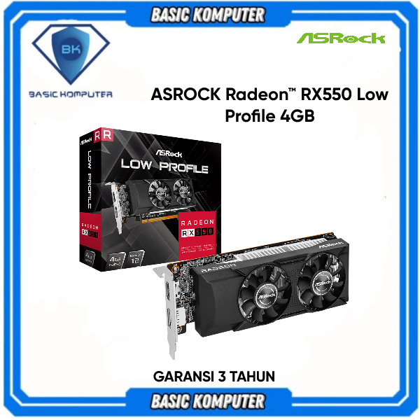 Jual VGA ASRock Radeon RX 550 4GB Low Profile | GDDR5 / RX550 | Shopee ...