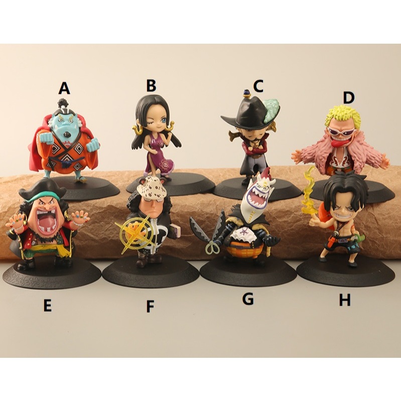 Jual One Piece Mini Action Figure Boa Mihawk Blackbeard Kuma | Shopee ...