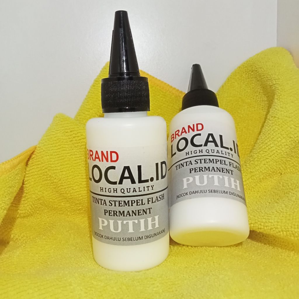 Jual TINTA FLASH PERMANENT PUTIH, MEDIA PLASTIK 100 mili | Shopee Indonesia