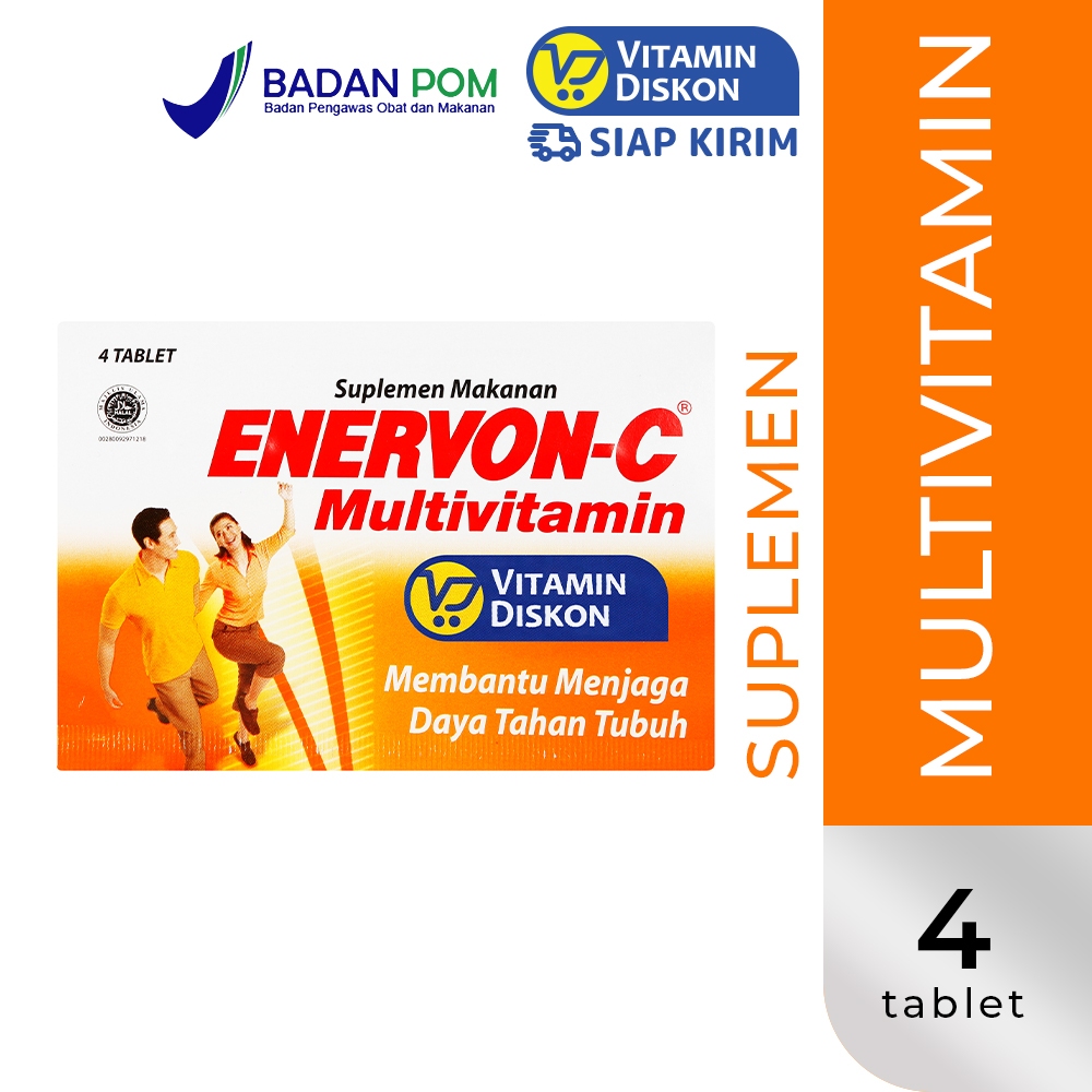 Jual ENERVON C - 1 STRIP ISI 4 TABLET | Suplemen Untuk Menjaga Daya ...