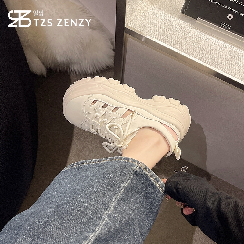 Jual TZS Zenzy Hyunjoo Platform - Sepatu Wedges Wanita - Sandal Wedges ...