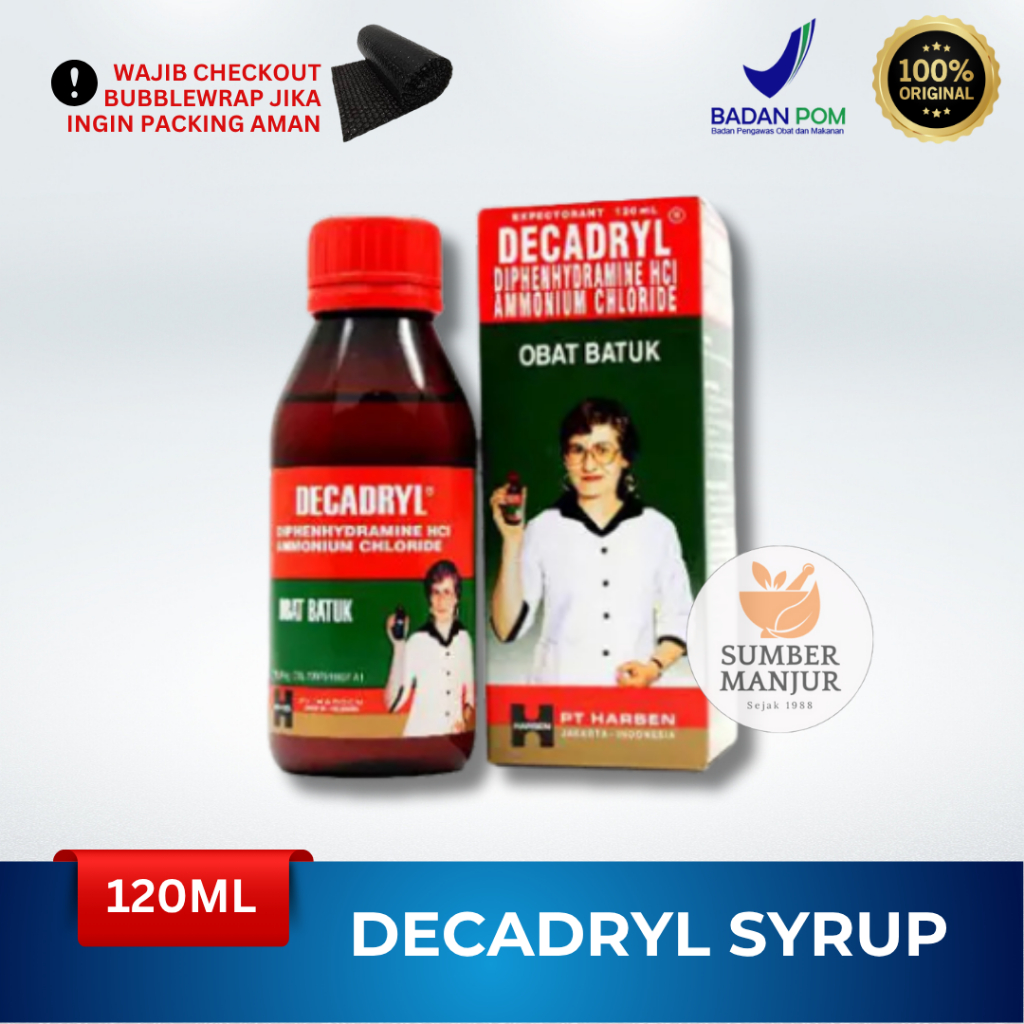 Jual DECADRYL EXPECTORANT SIRUP 120ML | Shopee Indonesia
