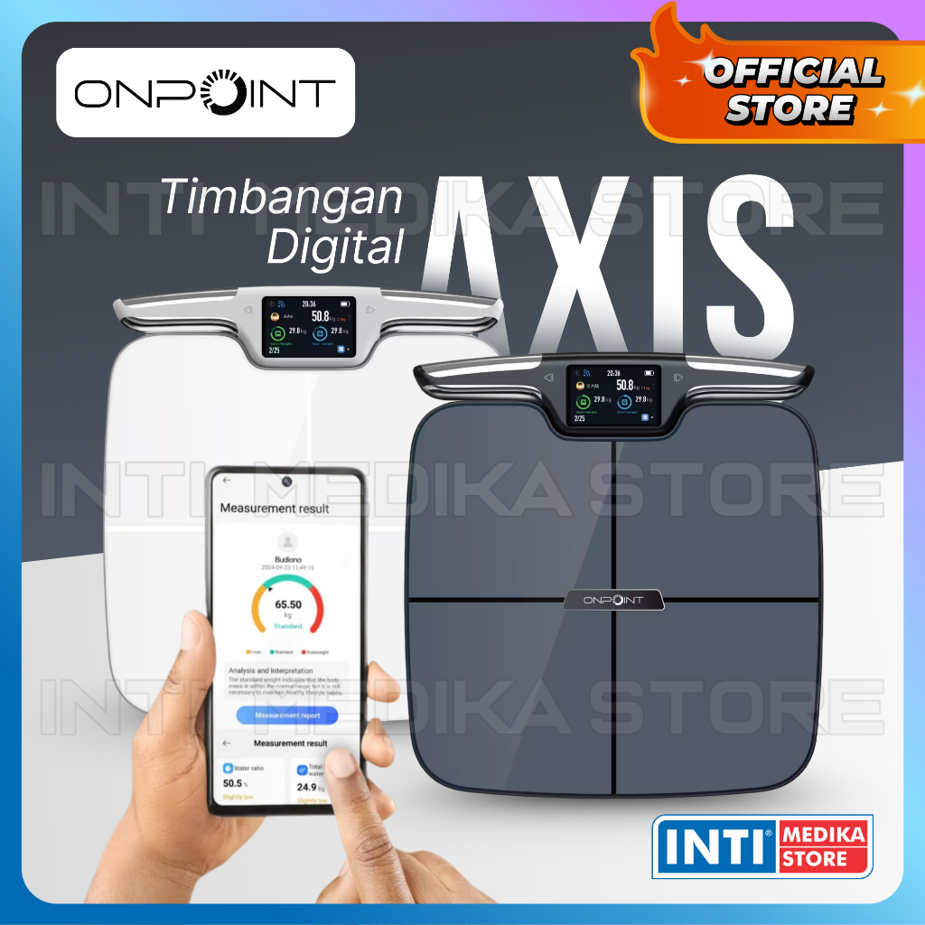 Jual ONPOINT - Timbangan Badan BMI Body Fat AXIS DIGI SCALE ...