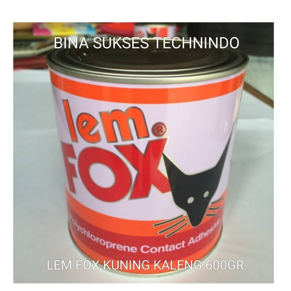 Jual LEM FOX KUNING KALENG 600GR 600 GR | Shopee Indonesia