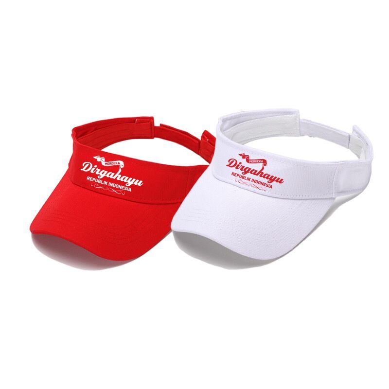 Topi Golf Senam Merah Putih Indonesia Dirgahayu 17 Agustus Topi Olahraga Pria wanita