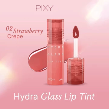 PIXY HYDRA GLASS LIP TINT ( 2.5 Ml ) Lipstick Bibir Long Lasting Stain Gloss Finish Lightweight