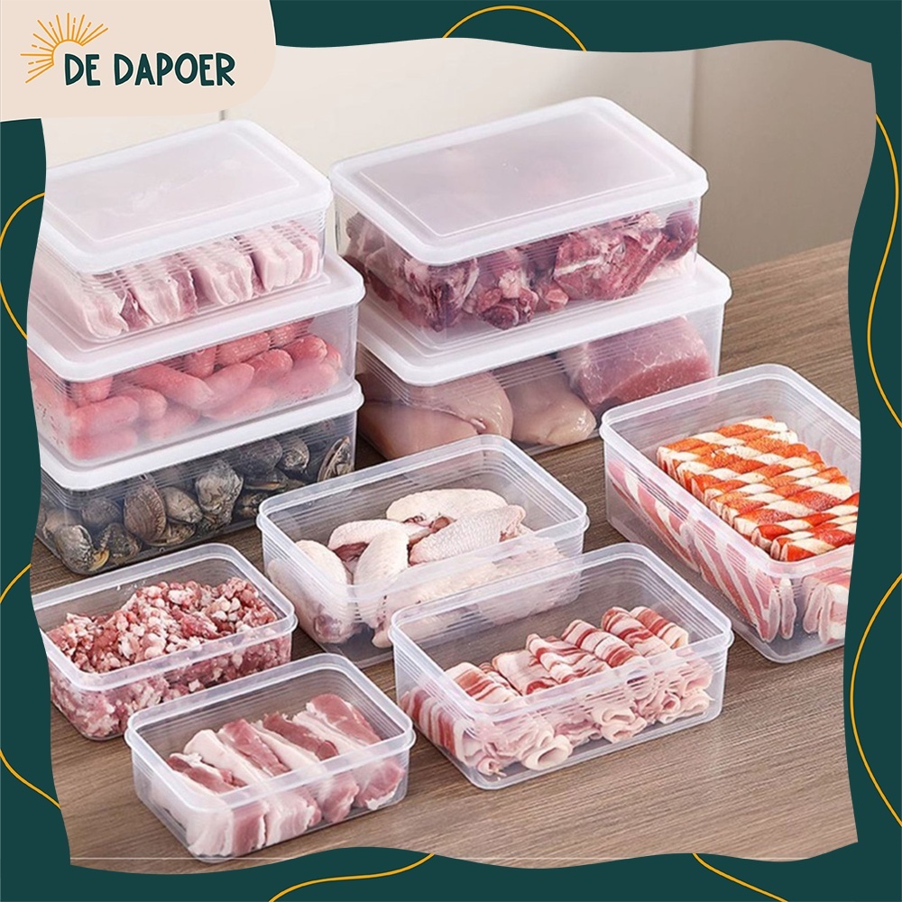 Jual Food Container Penyimpanan Makanan Kulkas Kotak Wadah Sayur Ikan ...