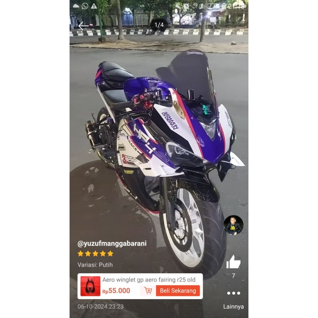 Jual Aero fairing r25 v2 | Shopee Indonesia