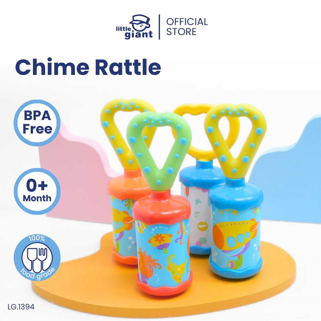 Jual Little Giant Chime Rattle (new color) | Mainan Motorik Anak ...