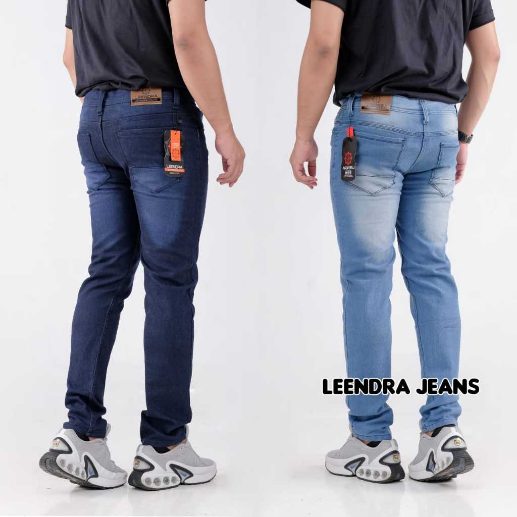 Jual Celana Jeans pria panjang slim fit skinny denim pensil jins ...