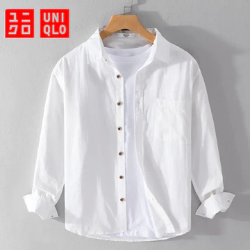 Kemeja Pria Lengan Panjang Casual Slim Fit Bahan Katun