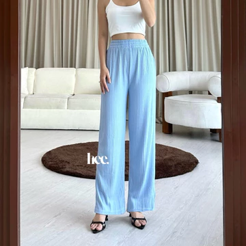 HEE Celana Kulot Knit Berkualitas Knit Pants Premium Long Cullotes Korean Loose Pants Trousers