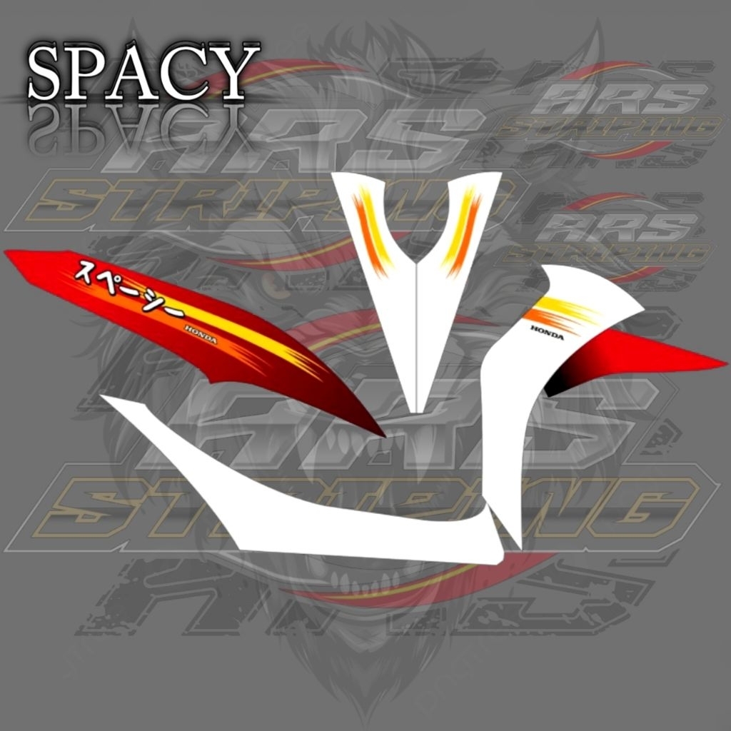 Jual Striping sticker spacy custom design transparan motif jpn konsep ...