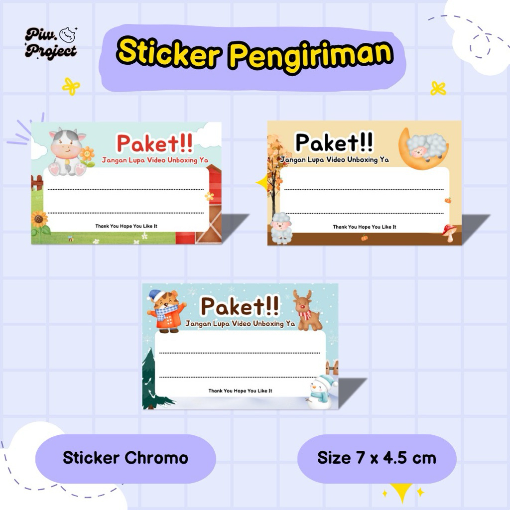 Jual STICKER RESI PENGIRIMAN | LABEL RESI PENGIRIMAN | RESI AESTHETIC ...