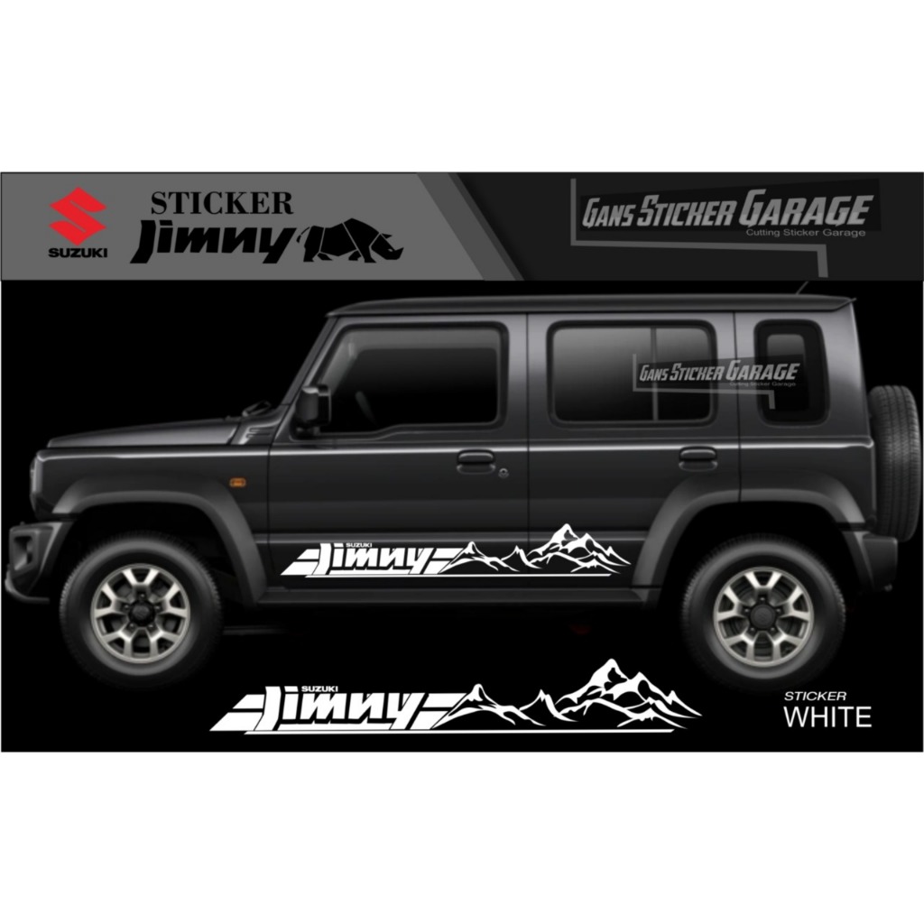 Jual Sticker Suzuki Jimny Long 5 Pintu Cutting Sticker Premium Look ...