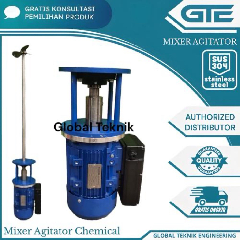 Jual AGITATOR MIXER 0,75KW 1HP 4POLE 3PHASE 380v 50Hz SS304 | Shopee ...