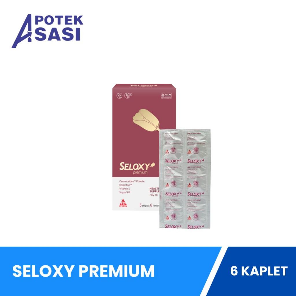 Jual Seloxy Premium Strip Isi 6 Kaplet - Vitamin Kulit Anti Penuaan ...