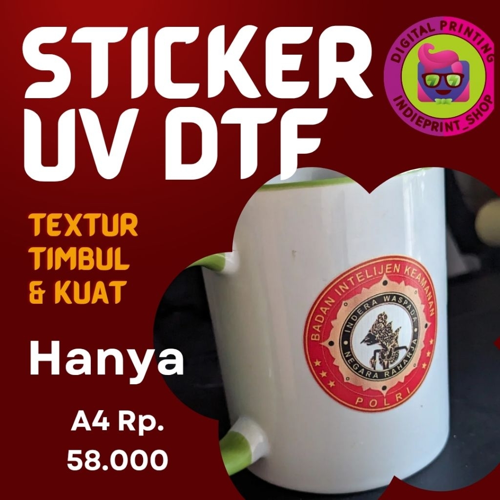 Jual CETAK STICKER UV DTF ( TIMBUL & KUAT ) | Shopee Indonesia