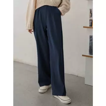 LARSUVE Marla Straight Pants — Celana Panjang Kulot Wanita High Waisted Cullote Pants