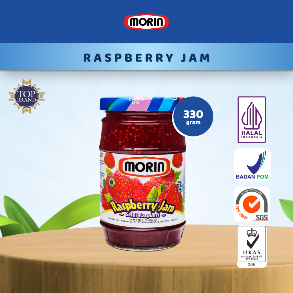 Jual Morin Selai Raspberry - All Size 170 gr 330 gr - Selai Buah ...