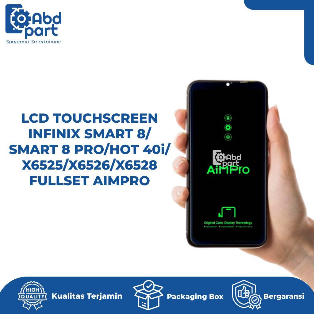 Jual LCD TOUCHSCREEN INFINIX SMART 8/8 HD/8 PRO/X6525B/8 PLUS/X6526/HOT ...