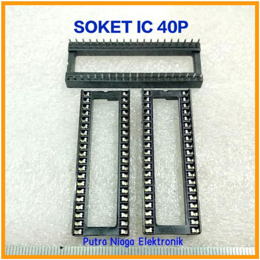 Jual Soket IC 40p Socket 40pin ic 40 pin 20x2 pin Dudukan untuk IC 40 ...