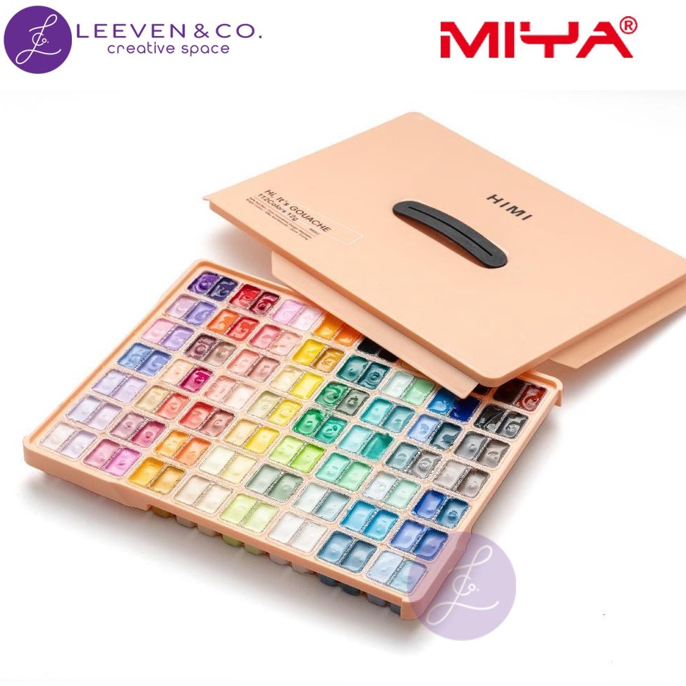 Jual KODE F76Q HIMI MIYA GOUACHE PAINT SET 112 COLOR X 12GR RANDOM ...