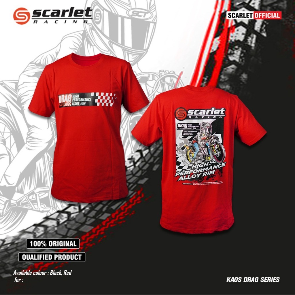 Jual [Gift Not For Sale] Scarlet Racing - Kaos Scarlet Racing Drag ...