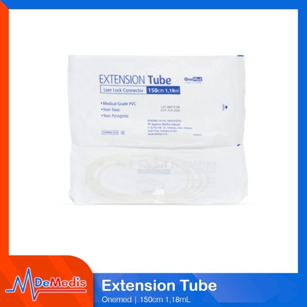 Jual Extension Tube Ukuran 150cm ONEMED Luer Lock Connector Selang ...