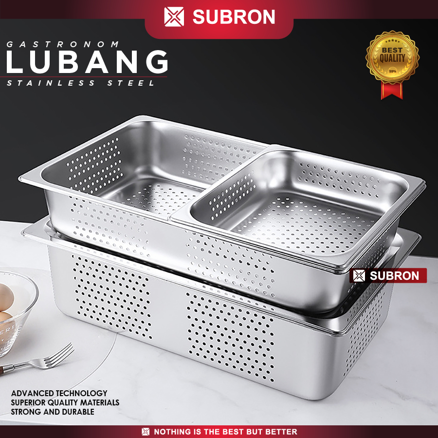 Jual SUBRON Food Pan Gastronom Perforasi Lubang 1/1 Kedalaman 10cm ...