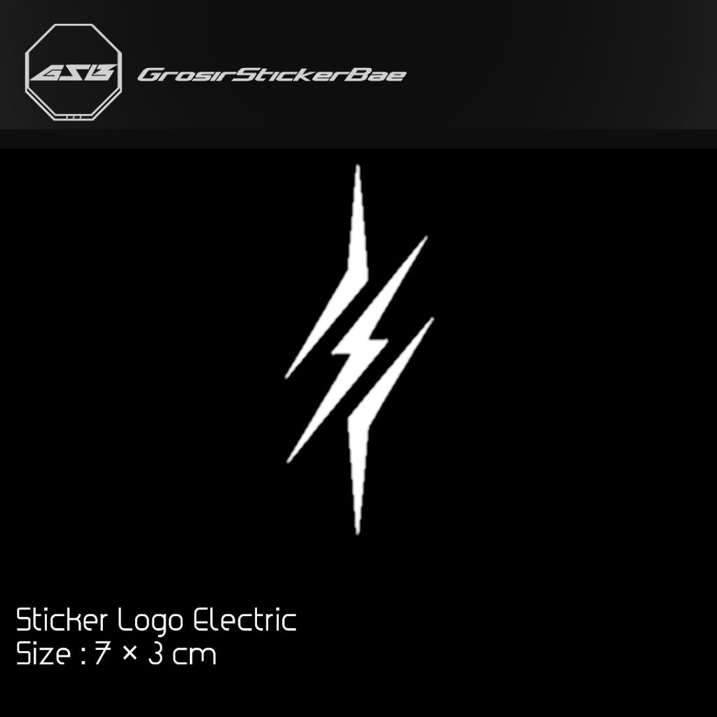 Jual Sticker Petir Listrik Stiker Cutting Thunder Vector | Shopee Indonesia