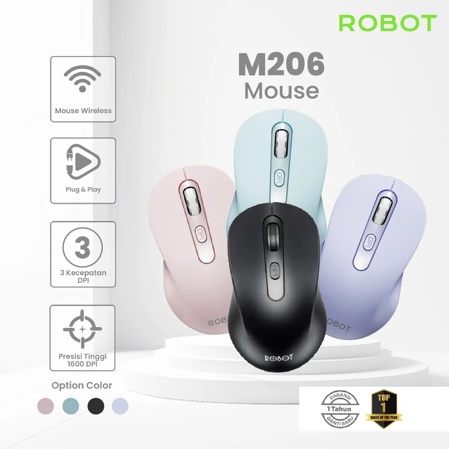 Mouse Wireless M206