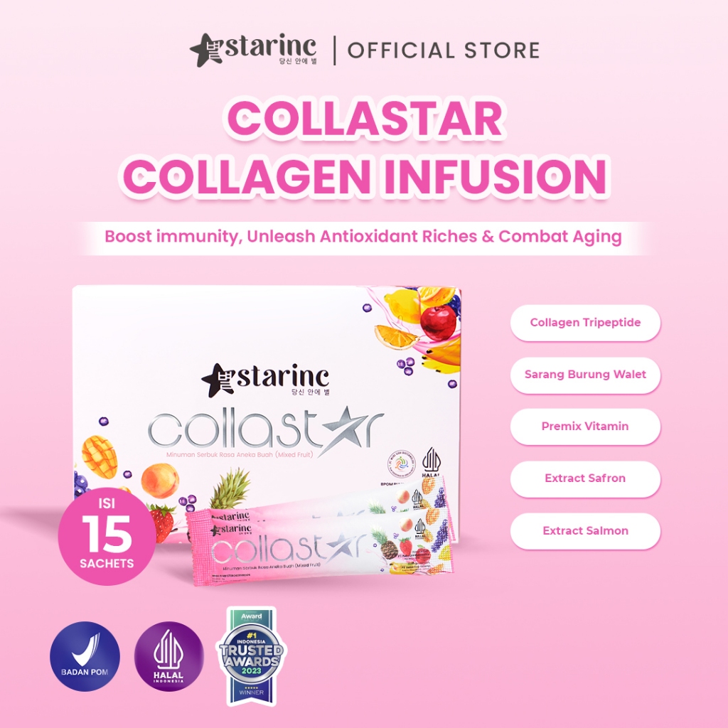 Jual Collastar Mixed-Fruit 15 Sachets Collagen Infusion STARINC ...