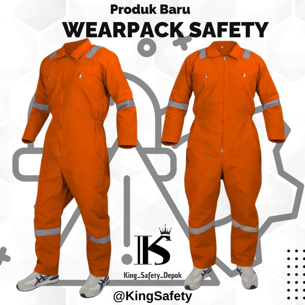 Jual Wearpack Safety Coverall Baju Kerja Proyek Terbaru Bahan Ripstop ...