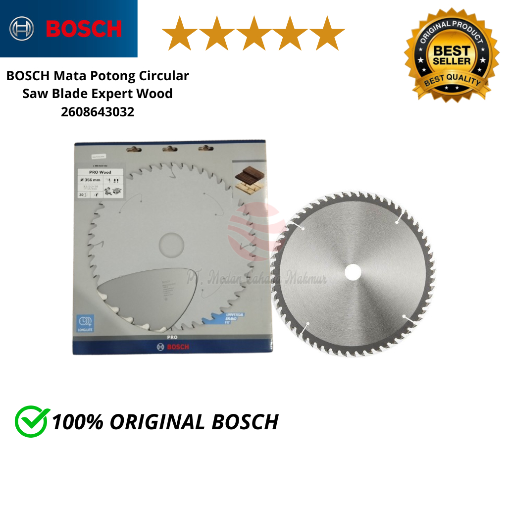 Jual BOSCH Mata Potong Circular Saw Blade Expert Wood 356mm 30T ...