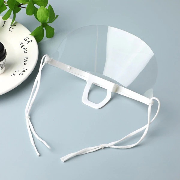 Jual Kitchen Mask Masker Transparan Plastik Mika Penutup Mulut | Shopee ...