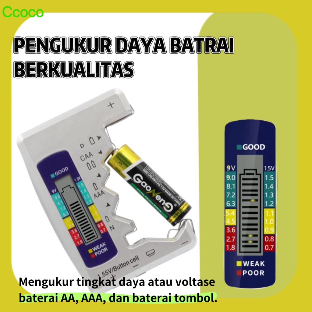 Jual Harus punya di rumah Penguji baterai kapasitas baterai tampilan ...