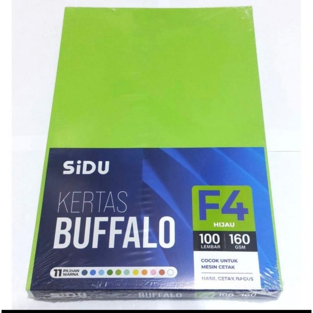 Jual Kertas Buffalo Sidu F4 100 Lembar 160 gr | Shopee Indonesia