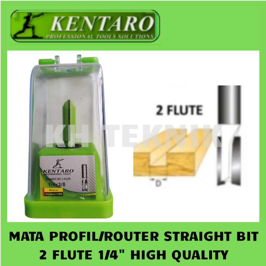 Jual MATA PROFIL ROUTER STRAIGHT BIT 2 FLUTE 1/4 INCH ORIGINAL | Shopee ...