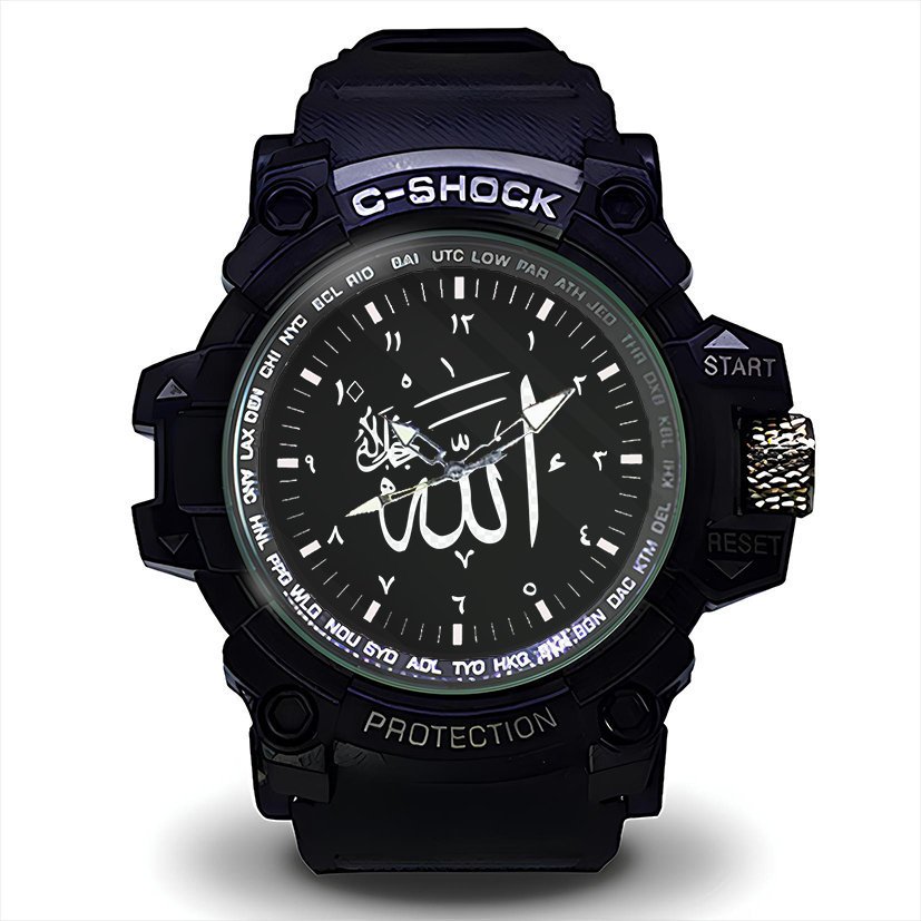 Jual Jam Tangan Pria ISLAMI ISLAM LAFALZ ALLAH KALIGRAFI Sport Analog ...