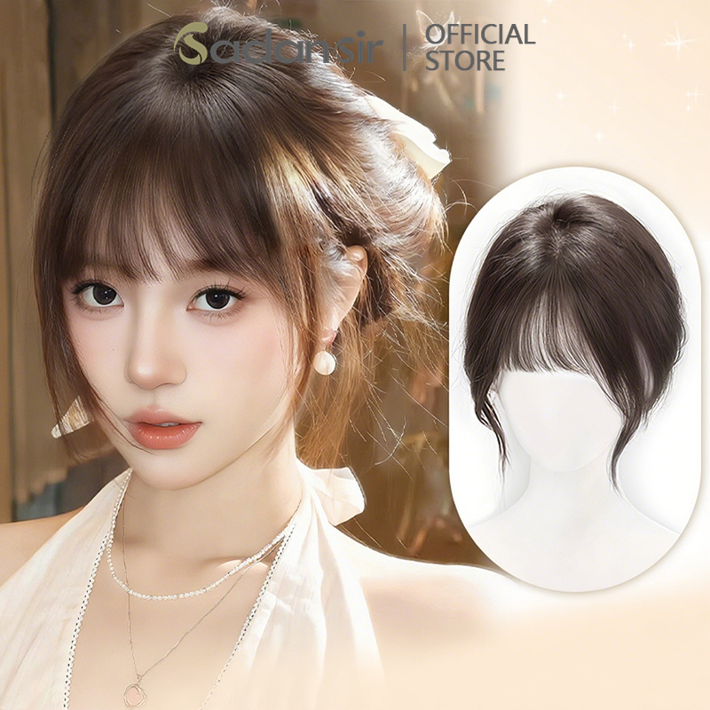 Jual Sadansir Hairclip Poni 3D Potongan Wig Gaya Prancis Udara Serat ...