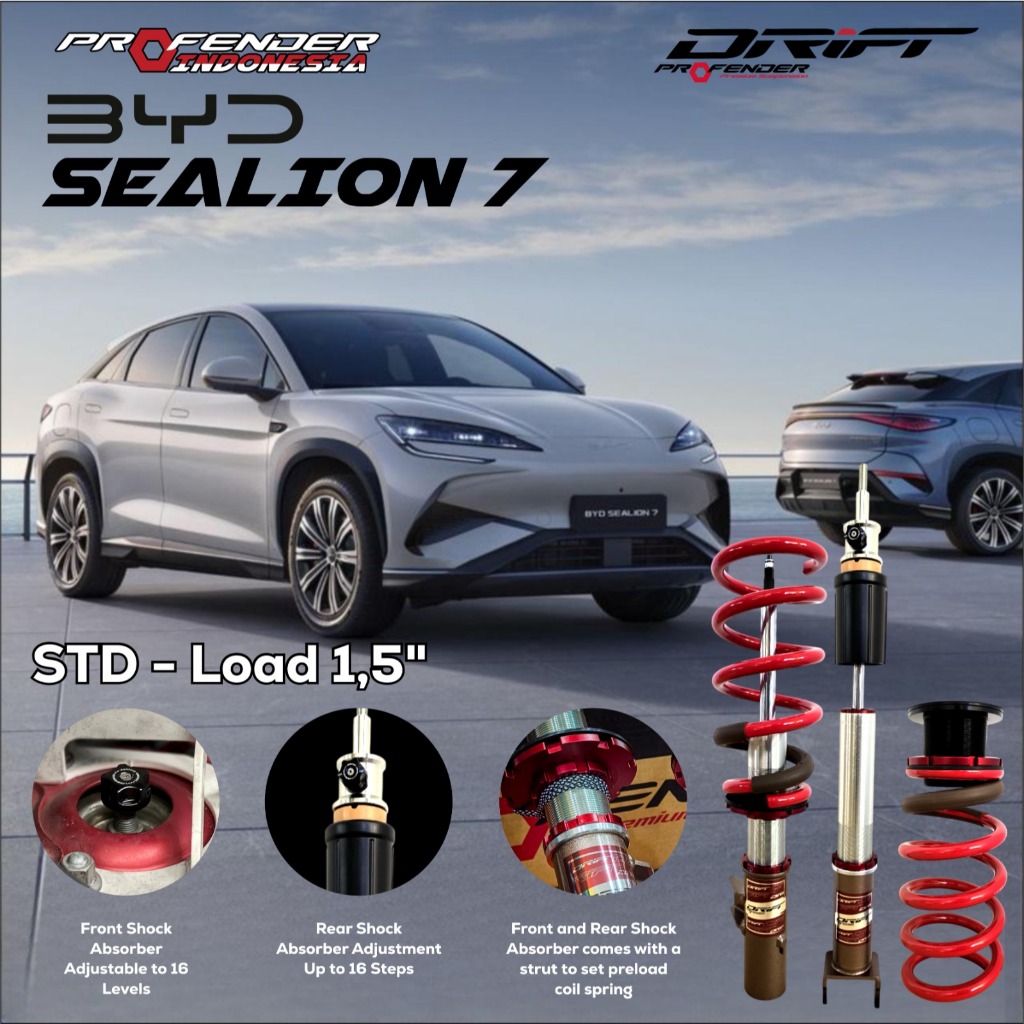 Jual DRIFT - Suspensi PROFENDER Coilover - BYD SEALION 7 - STD - LOAD 1 ...