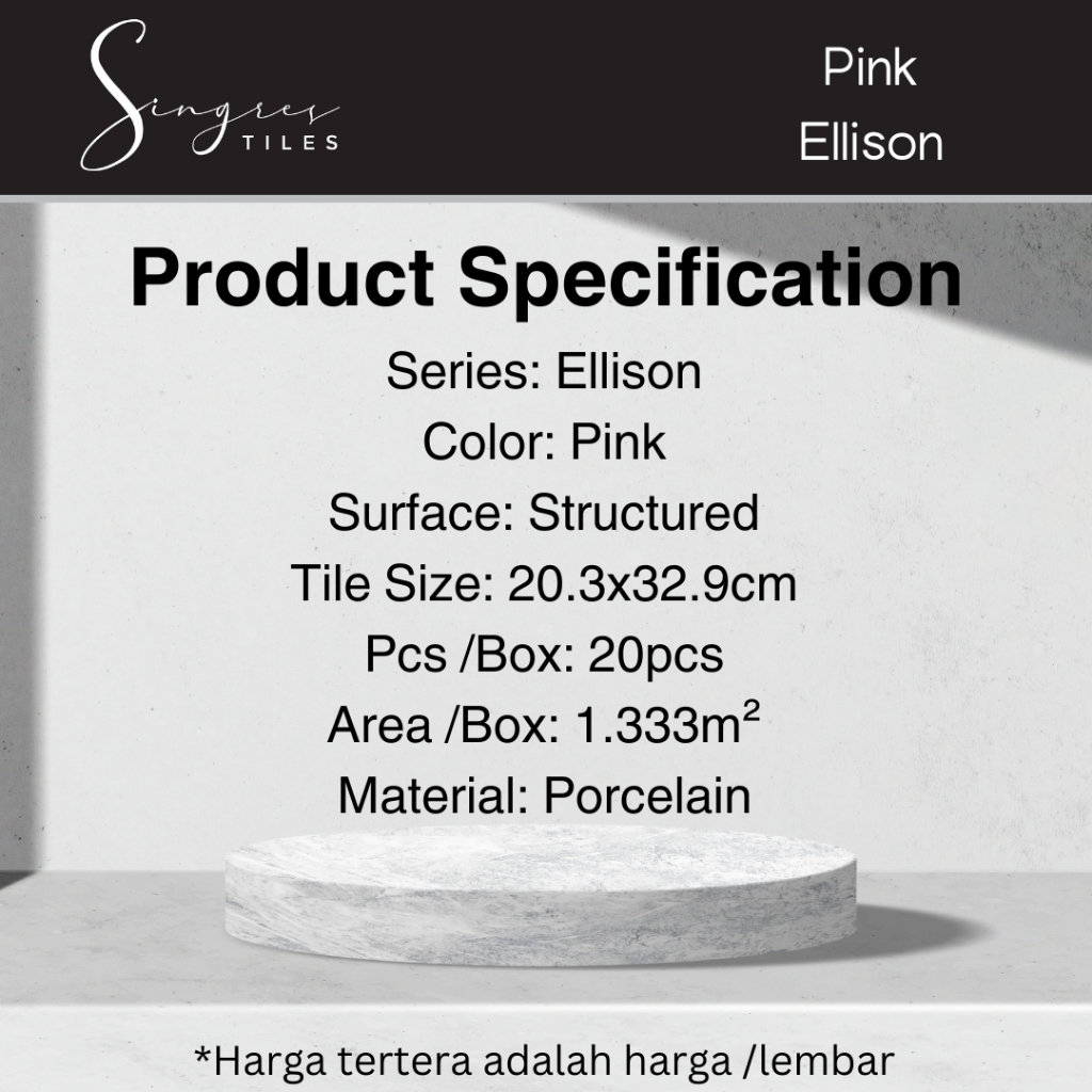 Jual Singres Tiles - Pink Ellison Mosaic Tiles | Shopee Indonesia