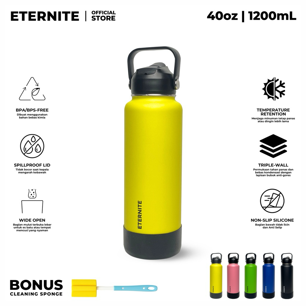 Jual ETERNITE Flex Straw 40oz [24hours Cold 24hours Hot