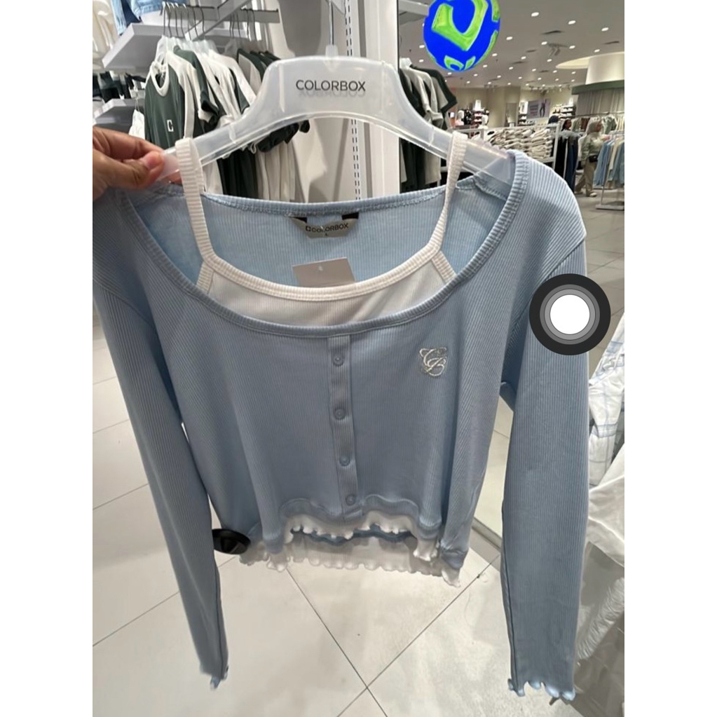 Jual colorbox double layered long sleeve top | Shopee Indonesia